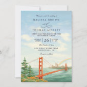 Invitation Mariage à destination avec QR Code à San Francisco (Devant)