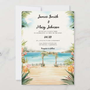 Invitation Mariage à destination de Maurice