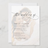 Invitation Mariage à double face de la photo de superposition (Devant)