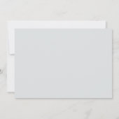 Invitation Mariage à Dusty Blue Gris et Blanc Enregistrer la (Dos)