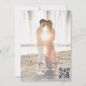 Invitation Mariage à écriture minimale (Dos)