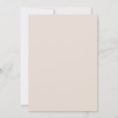 Invitation Mariage à fleurs illustrées beige (Dos)