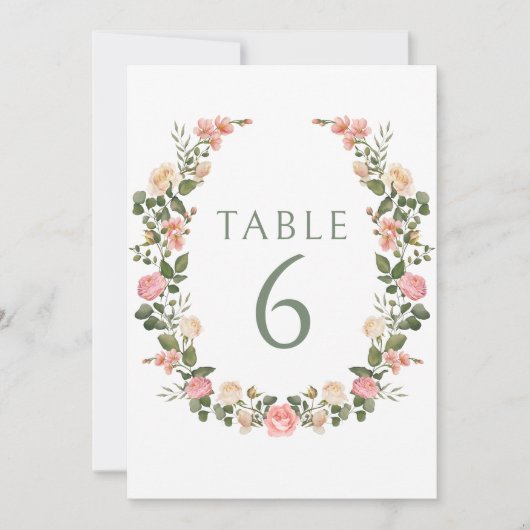 Invitation Mariage à fleurs roses rose (Devant)