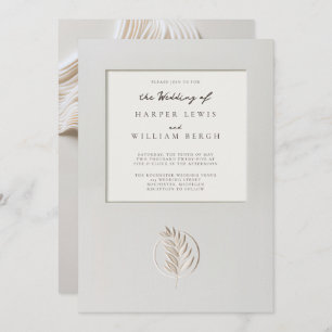 Invitation mariage à flux 3D