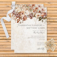 Mariage à gouttes de fleurs neutres et roses