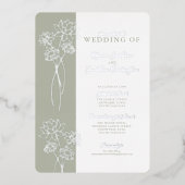 Invitation Mariage à huile de  de la plante d'arge (Recto)