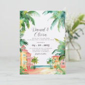 Invitation Mariage à Key West FL aquarelle (Debout devant)