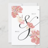 Invitation Mariage à la branche florale (Devant)