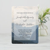 Invitation Mariage à la Campagne Photo de la Nature des Monta (Debout devant)