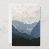 Invitation Mariage à la Campagne Photo de la Nature des Monta (Dos)