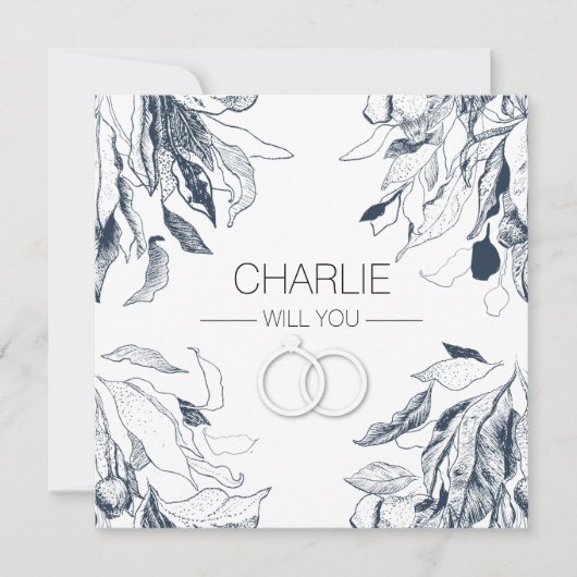 Invitation Mariage à la campagne 'Veux-tu être mon porte-anne (Devant)