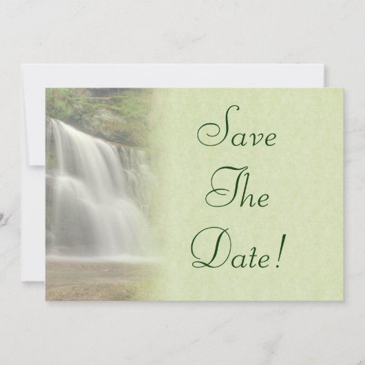 Invitation Mariage à la Cascade Enregistrer la Date (Devant)