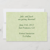 Invitation Mariage à la Cascade Enregistrer la Date (Dos)