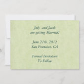 Invitation Mariage à la Cascade Enregistrer la Date (Dos)