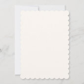 Invitation Mariage à la Champagne Doodle avec un Ruban Fantai (Dos)