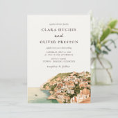 Invitation Mariage à la Côte de Positano en écriture sage ter (Debout devant)