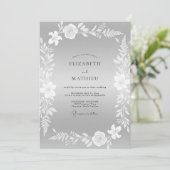 Invitation Mariage à la Couronne d'Argent (Debout devant)