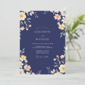 Invitation Mariage à la Crème Antique de Minuit (Debout devant)