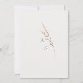 Invitation Mariage à la crème simple Détails II Boîtier (Dos)