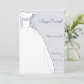 Invitation Mariage à la douche nuptiale (Debout devant)