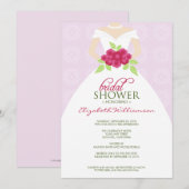 Invitation Mariage à la douche nuptiale (lavande) (Devant / Derrière)