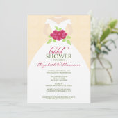 Invitation Mariage à la douche nuptiale (pêche) (Debout devant)