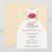 Invitation Mariage à la douche nuptiale (pêche) (Devant / Derrière)