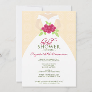 Invitation Mariage à la douche nuptiale (pêche)