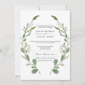 Invitation Mariage à la Ferme avec de la Végétation | Mariage (Devant)