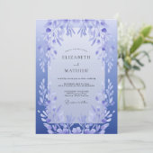 Invitation Mariage à la feuille de lilas (Debout devant)