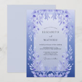 Invitation Mariage à la feuille de lilas (Devant / Derrière)
