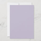 Invitation Mariage à la feuille de pourpre pâle (Dos)
