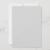 Invitation Mariage à la feuille rose pétale argentée (Dos)