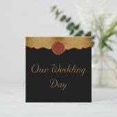 Invitation Mariage à la Fleur de Lis défilante (Debout devant)