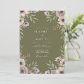 Invitation Mariage à la Fleur d'Olivier (Debout devant)