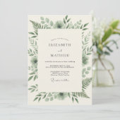 Invitation Mariage à la Fougère de Mousse (Debout devant)