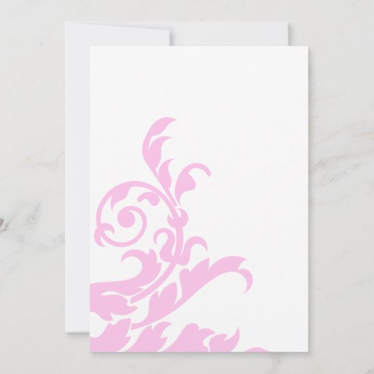 Invitation Mariage à la magenta (Dos)