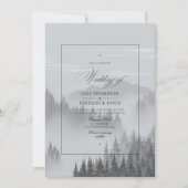 Invitation Mariage à la Montagne (Devant)