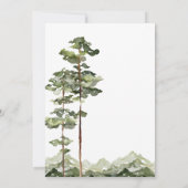 Invitation Mariage à la Montagne (Dos)