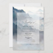 Invitation Mariage à la Montagne (Devant)