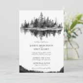 Invitation Mariage à la Montagne Brumeuse (Debout devant)