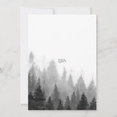 Invitation Mariage à la Montagne Brumeuse (Dos)