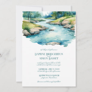 Invitation Mariage à la Montagne Brumeuse