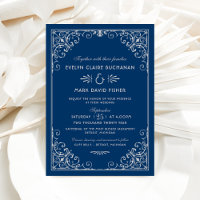 Mariage à la Navigation Orné de Blanc et de Bleu M