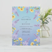 Invitation Mariage à la Pervenche Daisy Eucalyptus (Debout devant)
