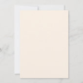 Invitation Mariage à la Pétale Azurée de Pêche Rosée (Dos)