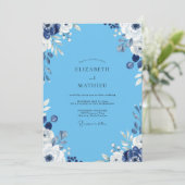 Invitation Mariage à la Petale Blanche Azur (Debout devant)