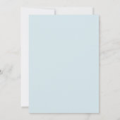Invitation Mariage à la Pétale Bleu Poudre (Dos)