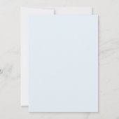 Invitation Mariage à la Pétale d'Argent Bleuet (Dos)