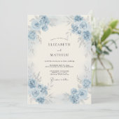 Invitation Mariage à la Petale de Bleuet (Debout devant)